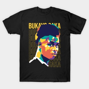 Bukayo Saka on WPAP art 1 T-Shirt